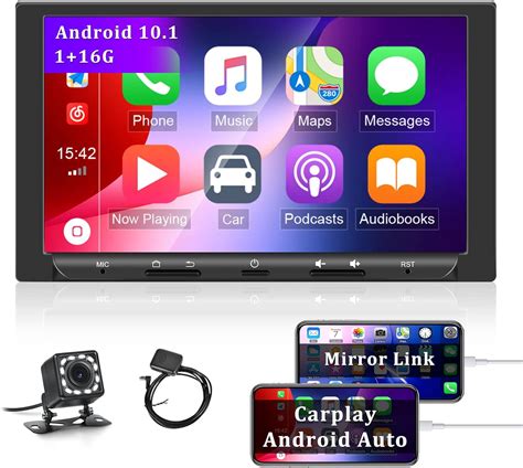 Camecho 7 Inch HD Double Din GPS Car Stereo Android 10 1 Touch Screen