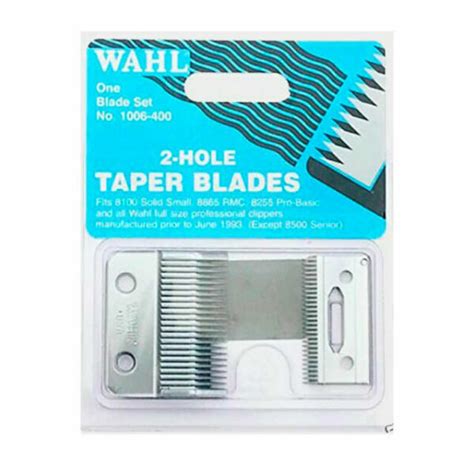 Wahl 1006400 2 Hole Taper Blades Blade Set For Sale Online Ebay