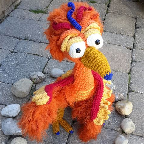 Amigurumi Pattern Felix The Phoenix English Version Etsyde Etsy