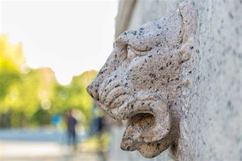 The Lion Of Stone Stock Photo Image Of Planet Globe 137216006