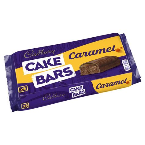 Cadbury Caramel Chocolate Cake Bars 5 Pack Bestway Wholesale