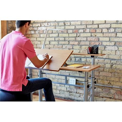 Safco Height Adjustable Split Level Drafting Table 1 Each