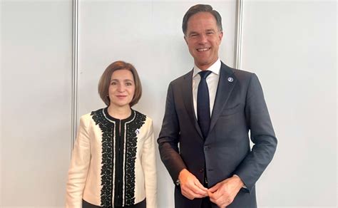 Maia Sandu A Avut O Ntrevedere Cu Premierul Olandei Mark Rutte