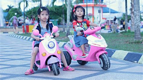 Hana Naik Sepeda Motor Listrik Naik Motor Skuter Anak Permainan