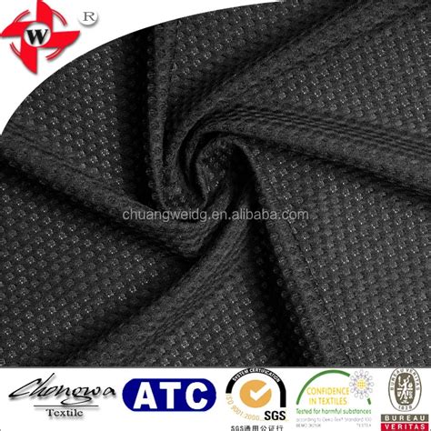 85 Polyester 15 Spandex Black Polyester Spandex Honeycomb Fabric Buy