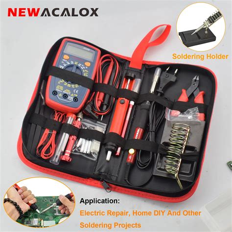 Newacalox Eletr Nica Ferro De Solda Kit W Pistola De Solda