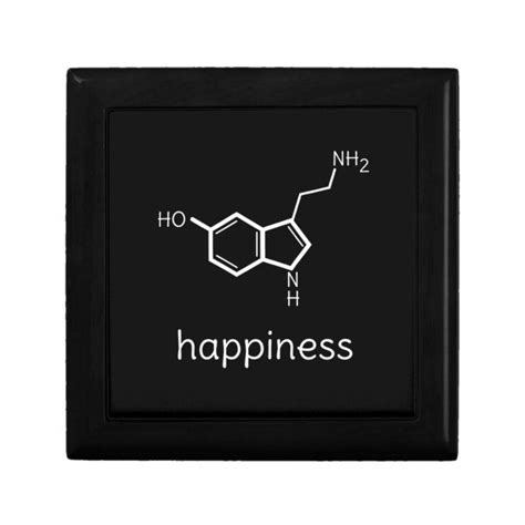 Happiness Serotonin Molecules Gift Box Zazzle Serotonin Molecule