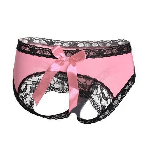 Women Lace Panties Sexy Lingerie Bowknot Underwear Slim G String Briefs