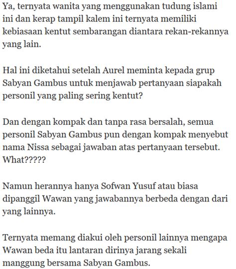 Yakin Masih Mengidolakan Nissa Sabyan Setelah Tahu Kebiasaan Buruknya