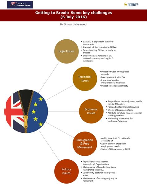 Infographic Key Brexit Challenges Politics Surrey