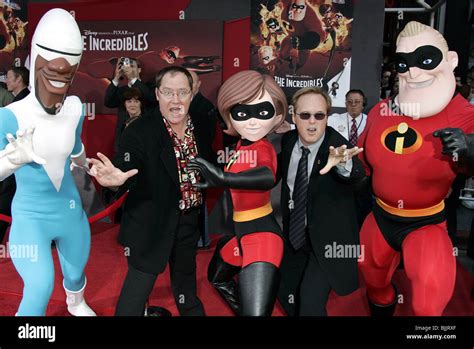 John Lasseter Brad Bird And The Incredibles The Incredibles World Premier