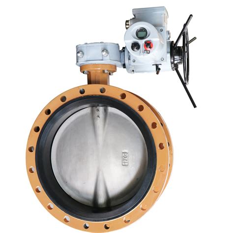 U Type Double Flange Butterfly Valve With V V V V Integal