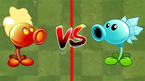 Plantvszombies2 Premium Plants Fire Peashooter Vs Snow Pea On Level 1