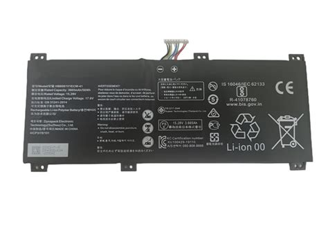 HB6081V1ECW 41 Battery 3665mAh 56Wh 15 28V Huawei MagicBook Pro 2020