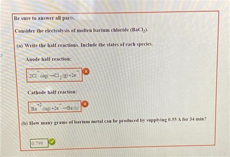 Solved Be Sure To Answer All Parts Consider The Chegg