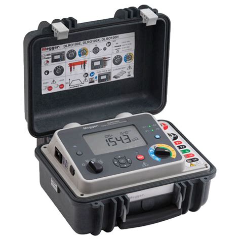 MEGGER DLRO 100 Portable Micro Ohmmeter Series Ohms Usb Information