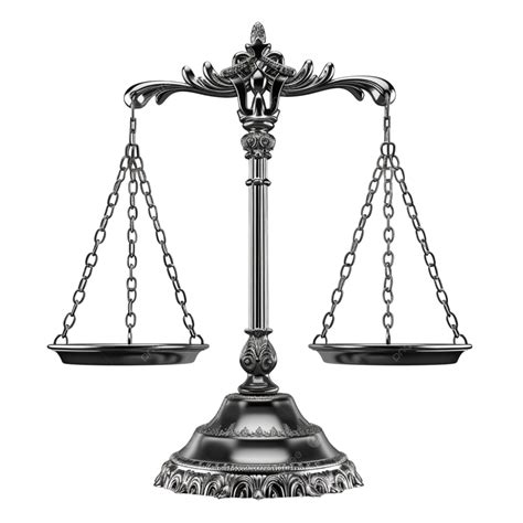 Vintage A Metal Balance Scale Of Justice In The Style Realistic Rendering Legal Concept On