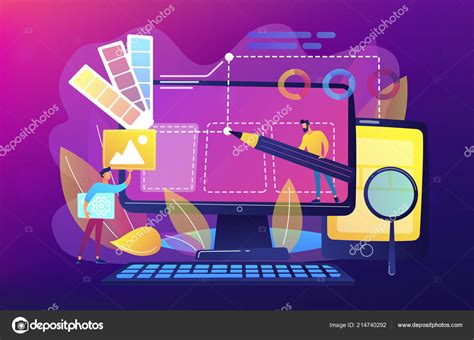 Web design development concept vector illustration Stock Vector by