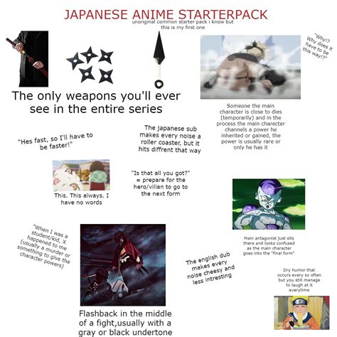 JAPANESE ANIME STARTERPACK : r/starterpacks