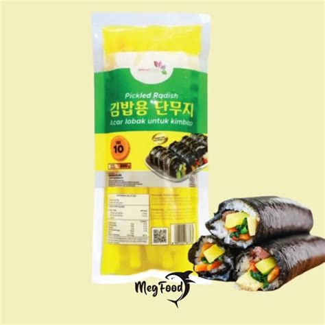 Jual Danmuji Panjang Pickled Radish Acar Lobak Untuk Kimbap Isi 10