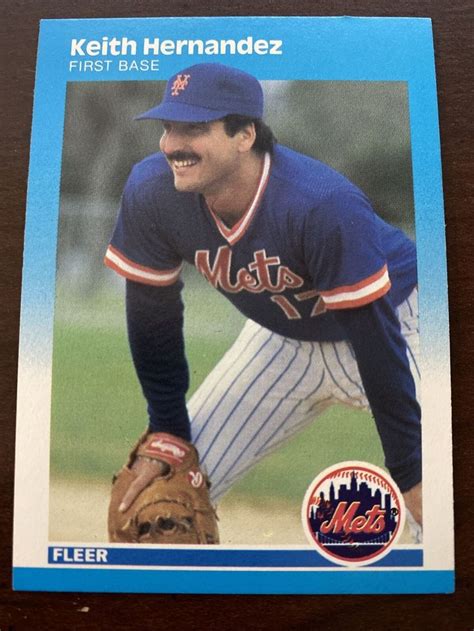 Keith Hernandez 1987 Fleer Baseball Card 12 New York Mets EBay In