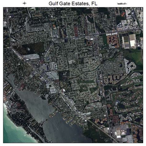 Aerial Photography Map Of Gulf Gate Estates Fl Florida