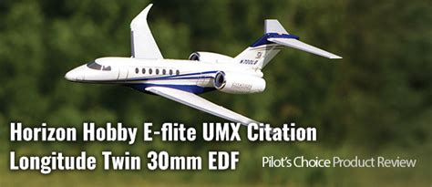 Horizon Hobby E Flite UMX Citation Longitude Twin 30mm EDF Jet