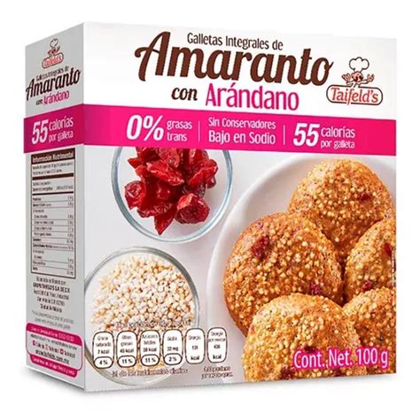 Galletas Taifelds Integales Amaranto Con Arandano G Mercadolibre