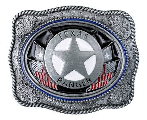 Texas Ranger Belt Buckle With Presentation Box Etsy