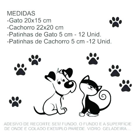 Adesivo De Pet Shop Gato E Cachorro 24 Patas Patinhas Shopee Brasil