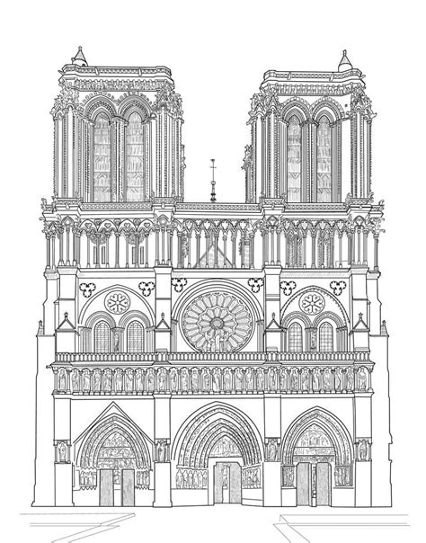 Coloriage Cath Drale Notre Dame De Paris T L Charger Et Imprimer