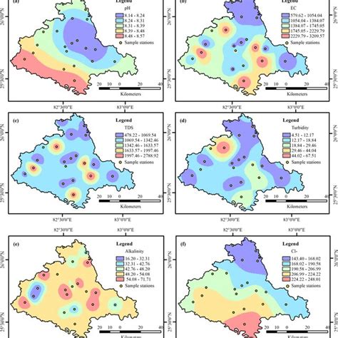 Major Anions In Sampled Groundwater And Their Spatial Distribution A