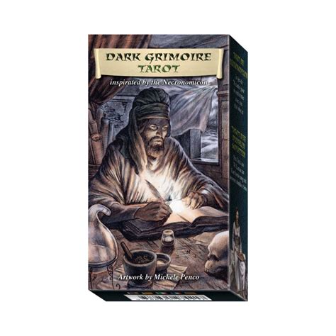 Dark Grimoire Tarot იტალიური პრემიუმ ხარისხი ონლაინ ტარო