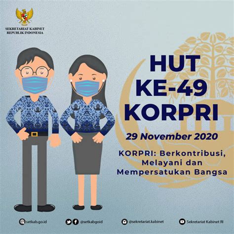 HUT Korpri Ke 49 Korpri Berkontribusi Melayani Dan Mempersatukan