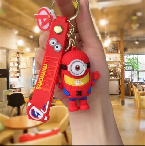 Brelok Do Kluczy Torebki Zawieszka MINIONKI MARVEL SPIDERMAN