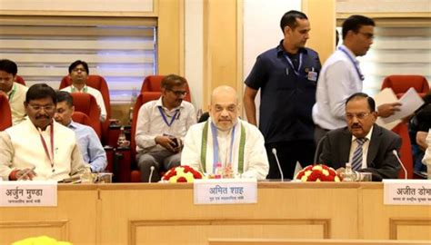 Amit Shah Chairs Review Meeting On Left Wing Extremism With Cms And