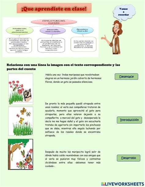 La Fabula Y El Cuento Con Sus Partes Worksheet