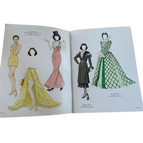 Vintage Vivien Leigh Paper Dolls In Full Color By Tom Tierney