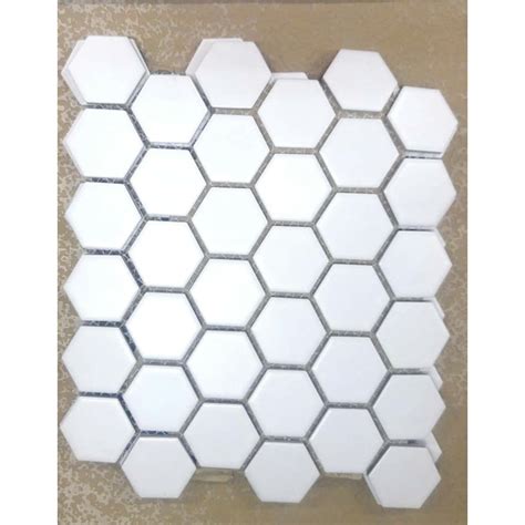 Jual Jual Murah Keramik Mozaik Hexagonal Cm Putih Doff Shopee Indonesia