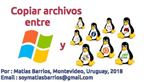 Como Copiar Archivos Entre Windows Y Linux Youtube