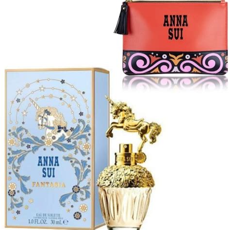 Anna Sui Fantasia Eau De Toilette Spray GIFT Clutch Pochette