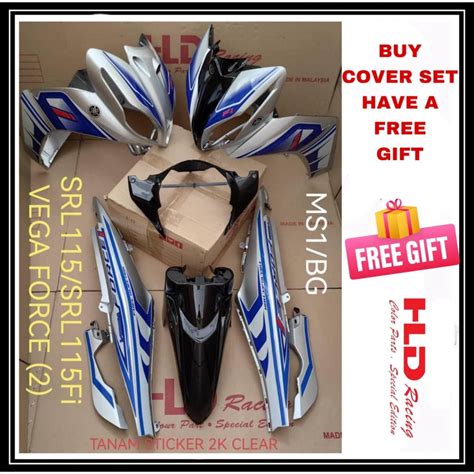 Coverset HLD Lagenda FI 115 SRL 115 FI Siap Tampal Stripe VEGA FORCE