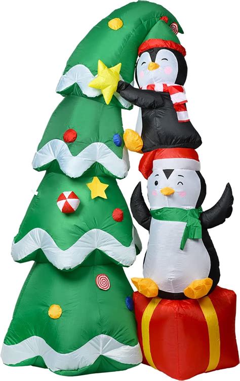 Lvydec Árbol de Navidad inflable iluminado para decoración al aire