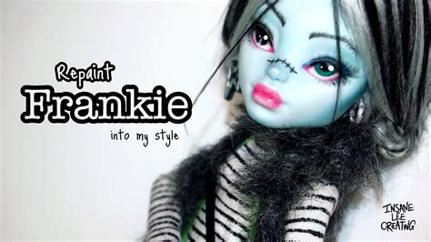 Repainting My New G3 Frankie Stein Dollrepaint Monster High YouTube