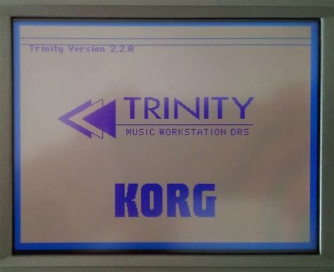 Korg Trinity 61 Korg Trinity V3 Mainboard Display Reverb