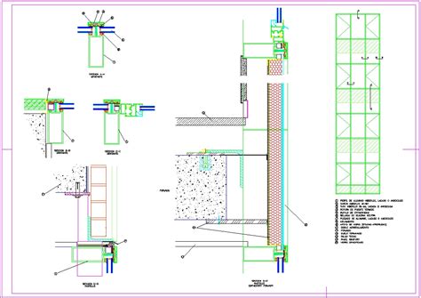 Muro Cortina Con Perfiles De Acero En AutoCAD CAD 84 56 KB Bibliocad