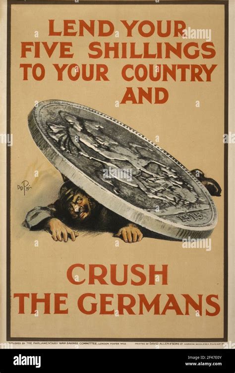 A First World War Poster For War Loans And Investments Stock Photo Alamy