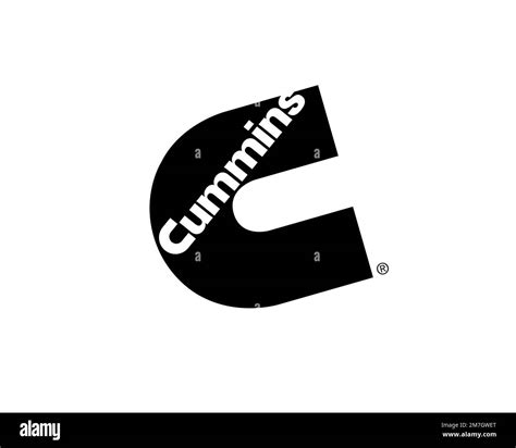 Cummins Logotipo Girado Fondo Blanco Fotografía De Stock Alamy