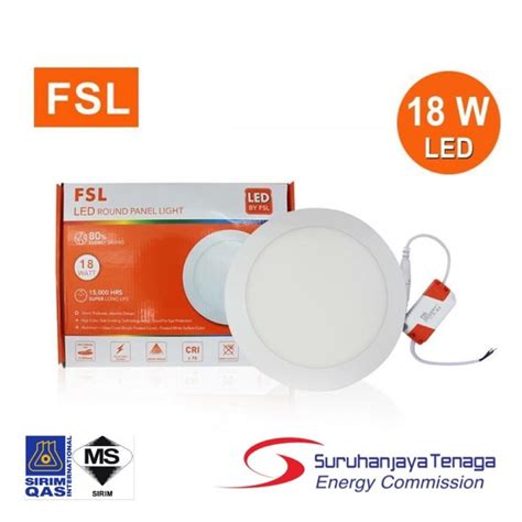 Fsl 18w Led Panel Light Downlight With Sirim Approved Shopee Malaysia