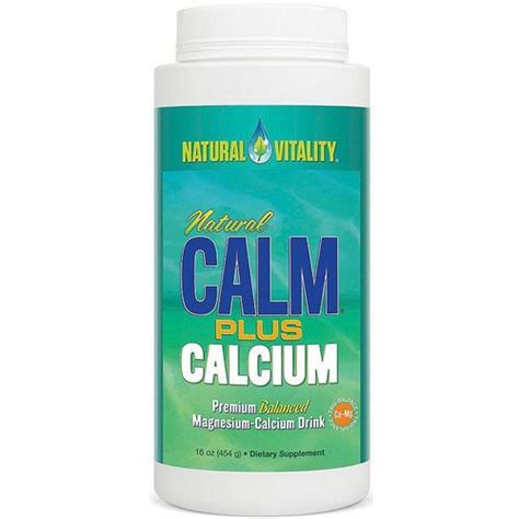 Natural Vitality Natural Calm Plus Calcium Original Unflavored 16